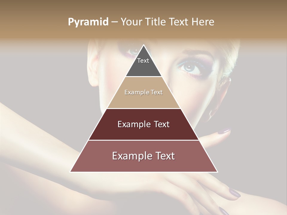 Gloss Eyeshadow Nail PowerPoint Template