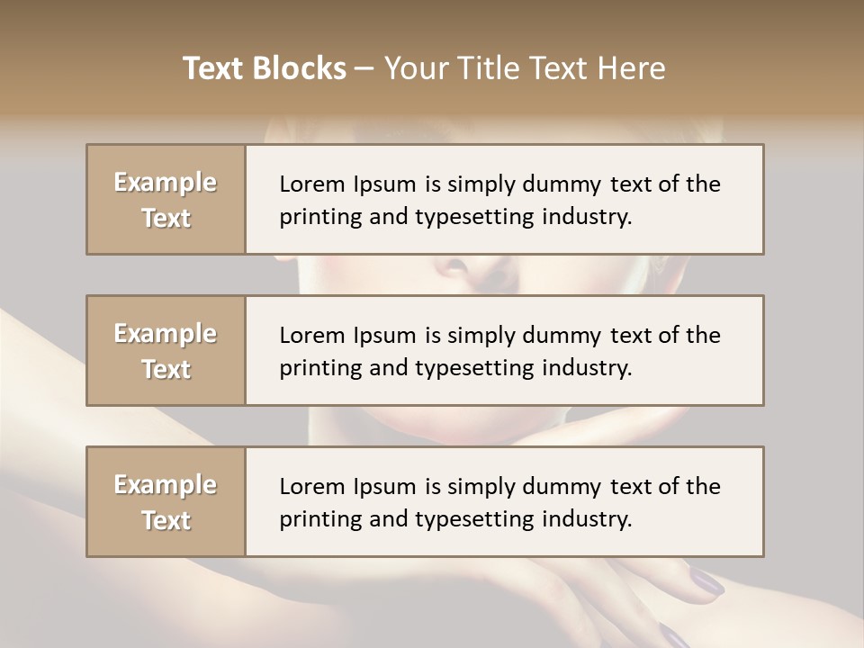 Gloss Eyeshadow Nail PowerPoint Template