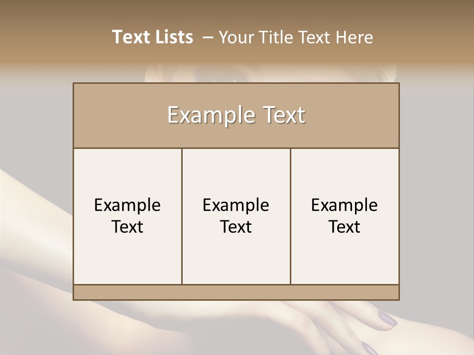 Gloss Eyeshadow Nail PowerPoint Template