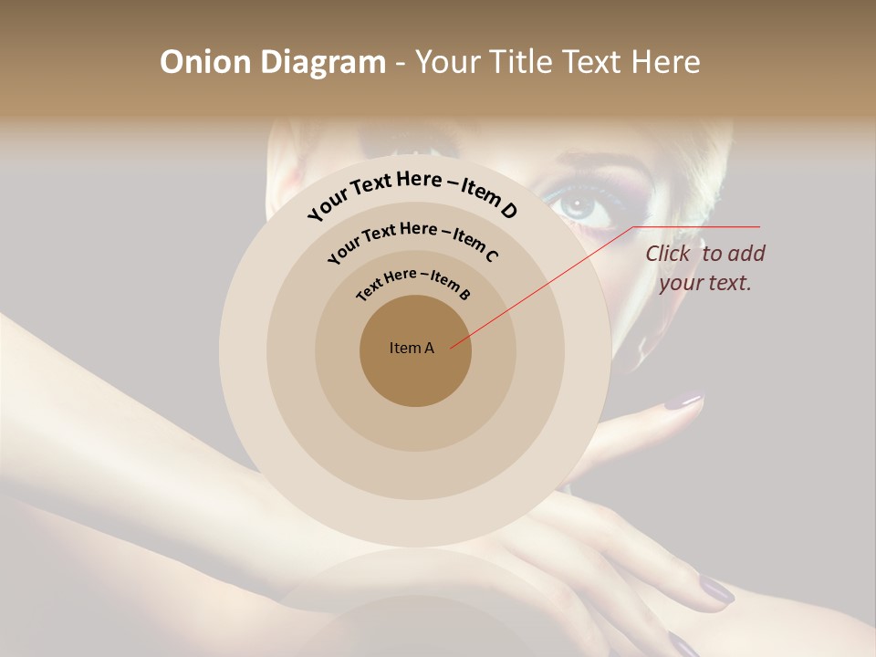 Gloss Eyeshadow Nail PowerPoint Template