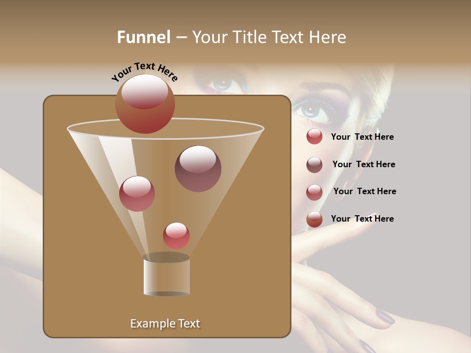 Gloss Eyeshadow Nail PowerPoint Template