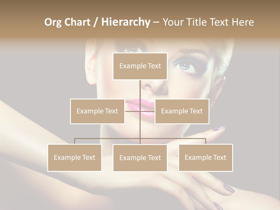 Gloss Eyeshadow Nail PowerPoint Template