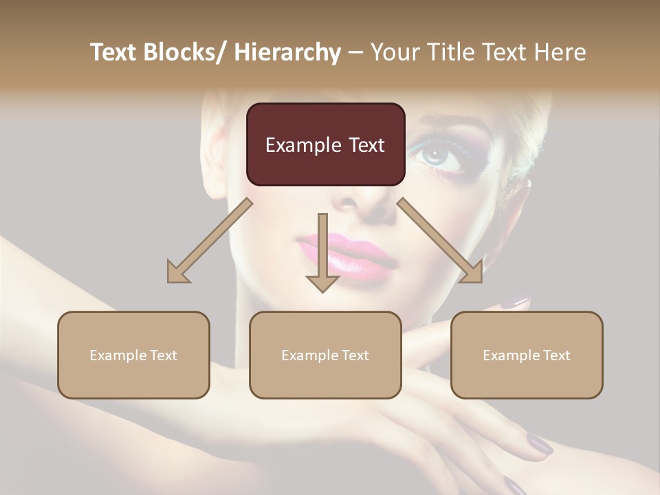 Gloss Eyeshadow Nail PowerPoint Template