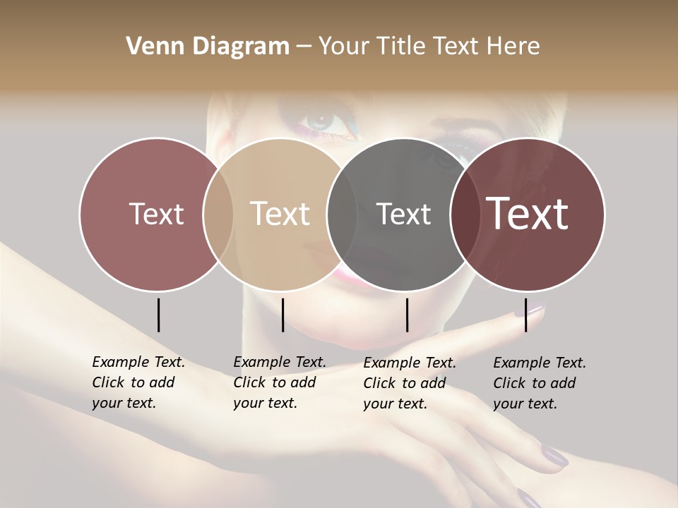 Gloss Eyeshadow Nail PowerPoint Template