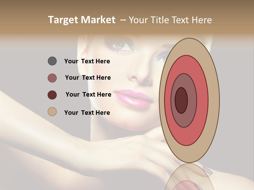 Gloss Eyeshadow Nail PowerPoint Template