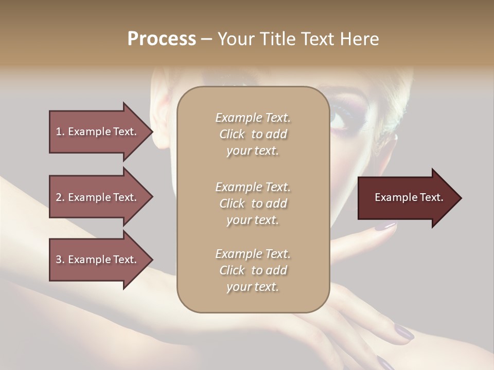 Gloss Eyeshadow Nail PowerPoint Template
