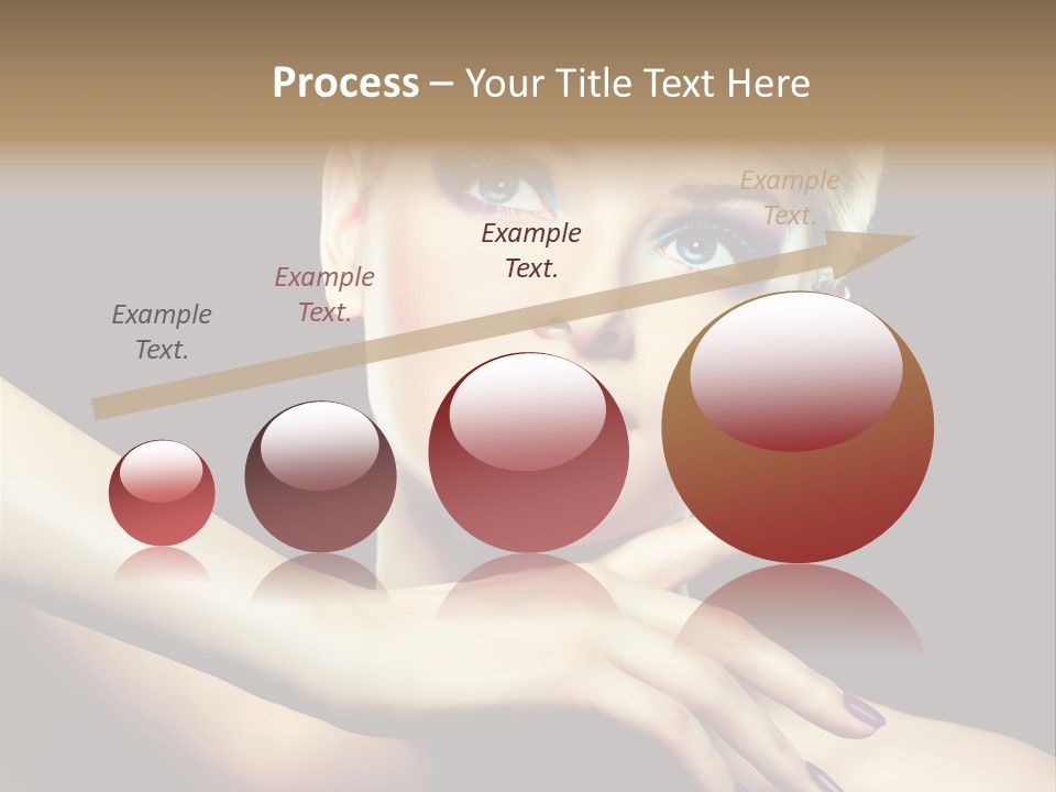 Gloss Eyeshadow Nail PowerPoint Template