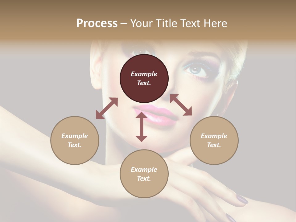 Gloss Eyeshadow Nail PowerPoint Template