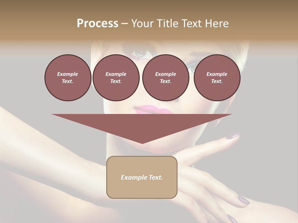 Gloss Eyeshadow Nail PowerPoint Template