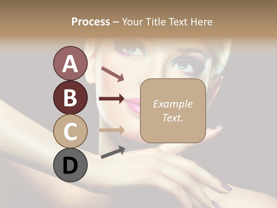 Gloss Eyeshadow Nail PowerPoint Template