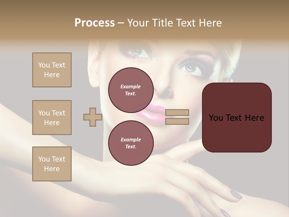 Gloss Eyeshadow Nail PowerPoint Template