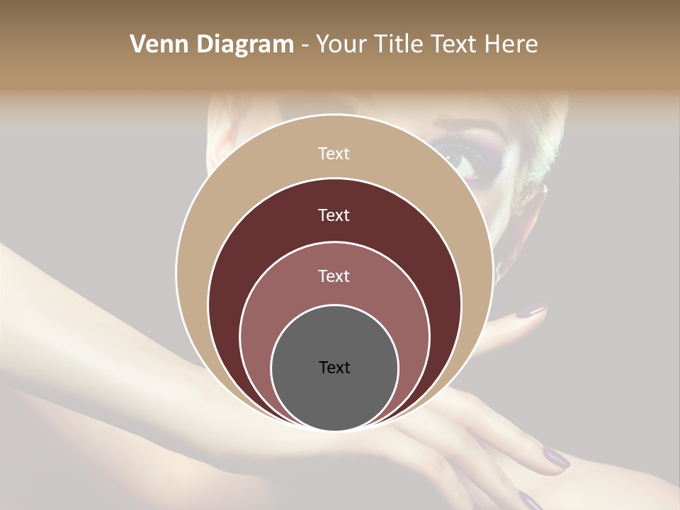 Gloss Eyeshadow Nail PowerPoint Template