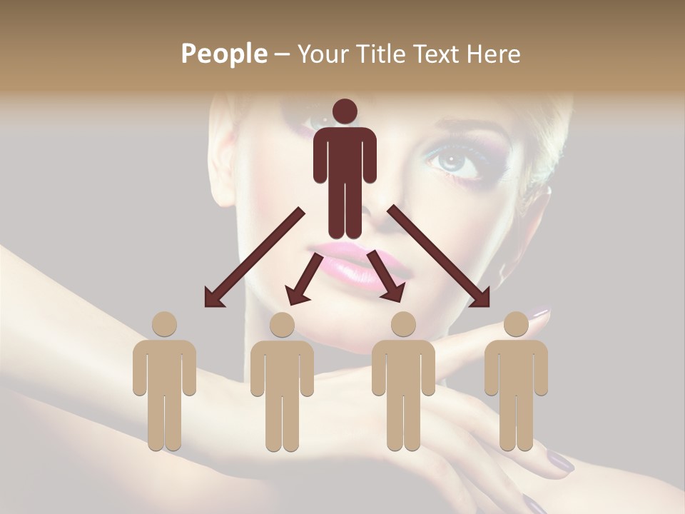 Gloss Eyeshadow Nail PowerPoint Template