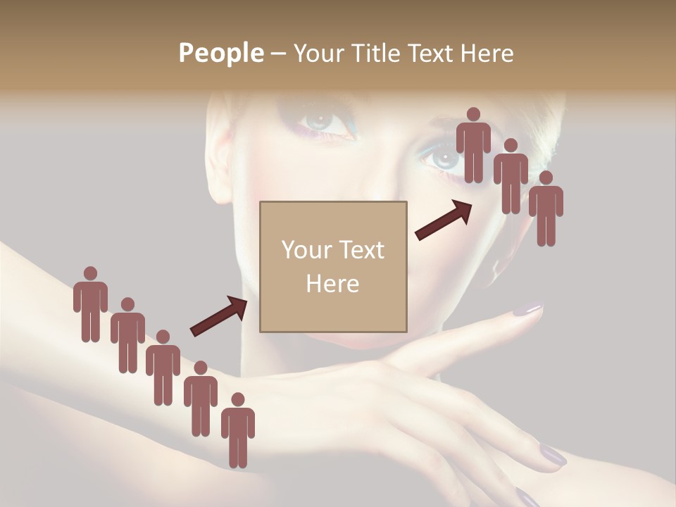 Gloss Eyeshadow Nail PowerPoint Template