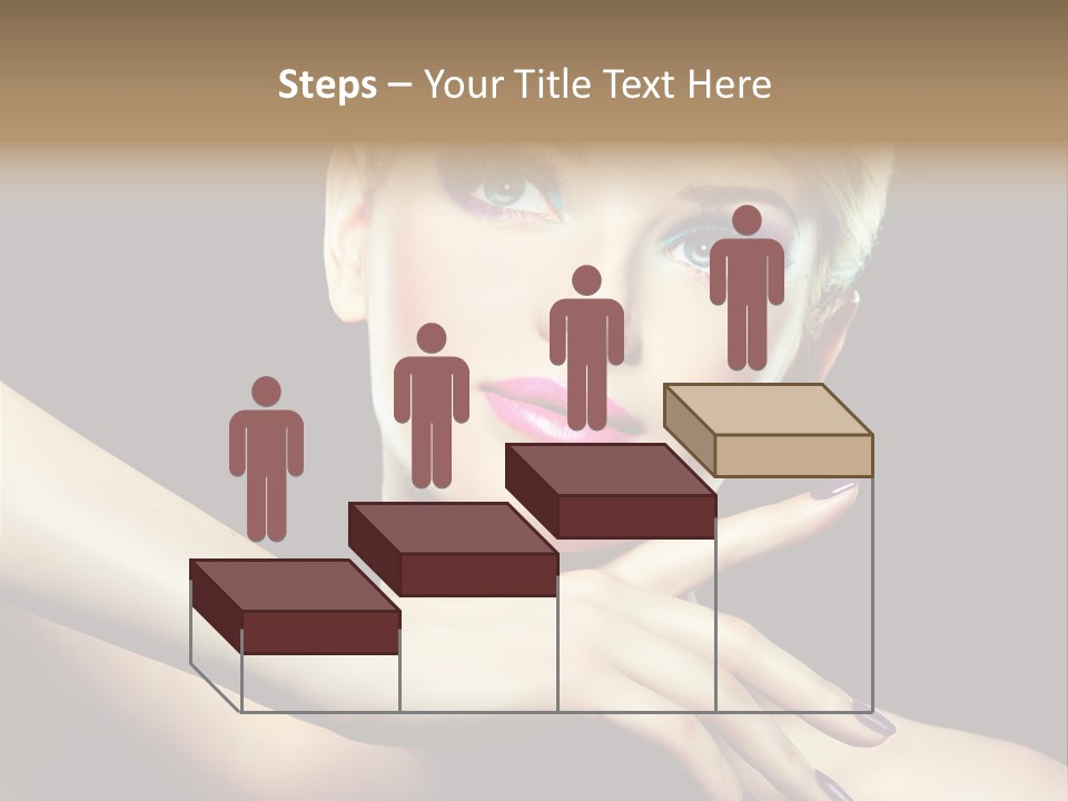 Gloss Eyeshadow Nail PowerPoint Template