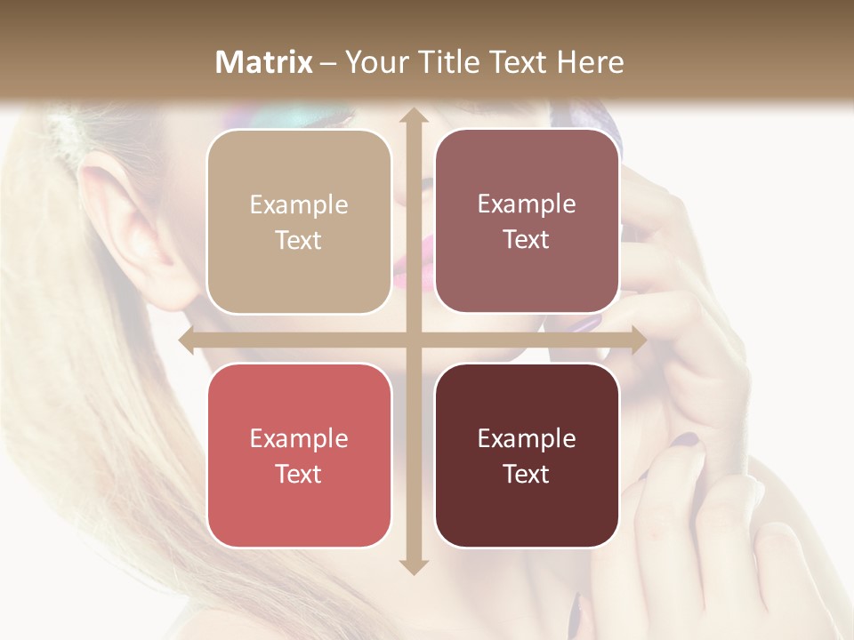 Violet Eyes Caucasian PowerPoint Template