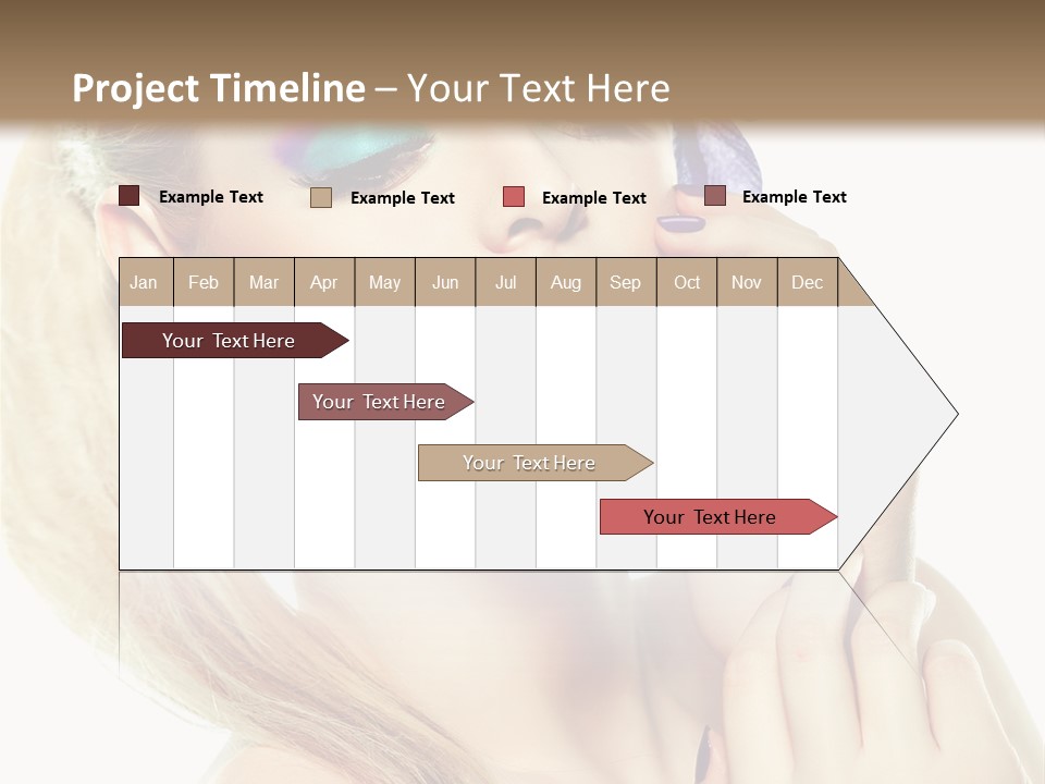 Violet Eyes Caucasian PowerPoint Template