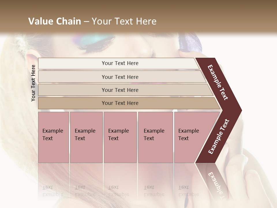 Violet Eyes Caucasian PowerPoint Template