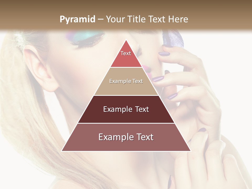 Violet Eyes Caucasian PowerPoint Template