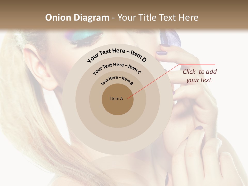 Violet Eyes Caucasian PowerPoint Template