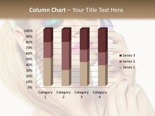 Violet Eyes Caucasian PowerPoint Template