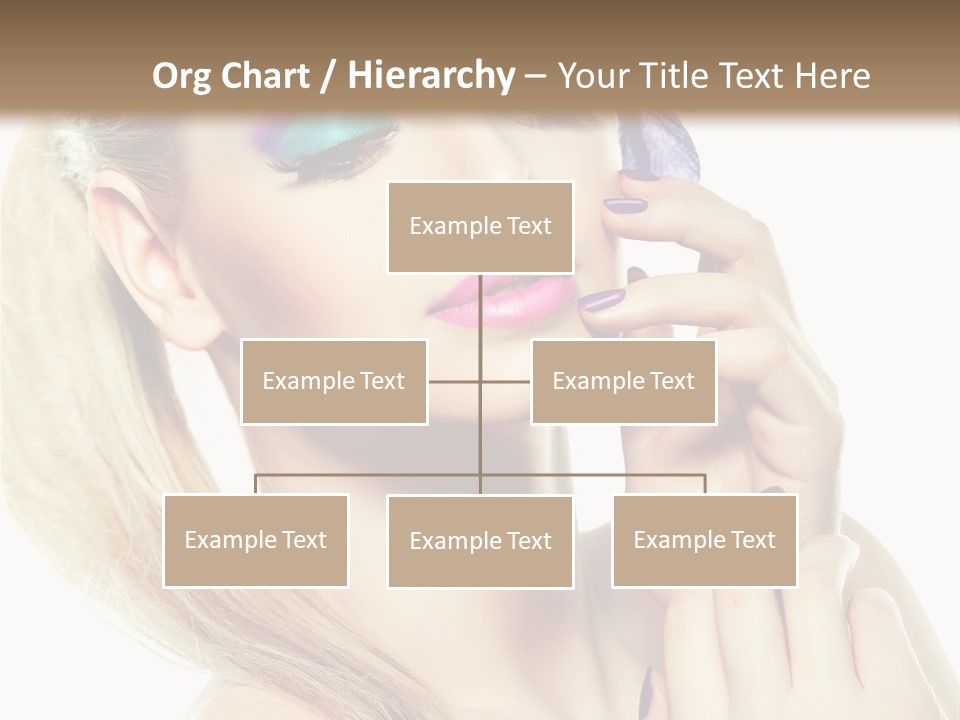 Violet Eyes Caucasian PowerPoint Template