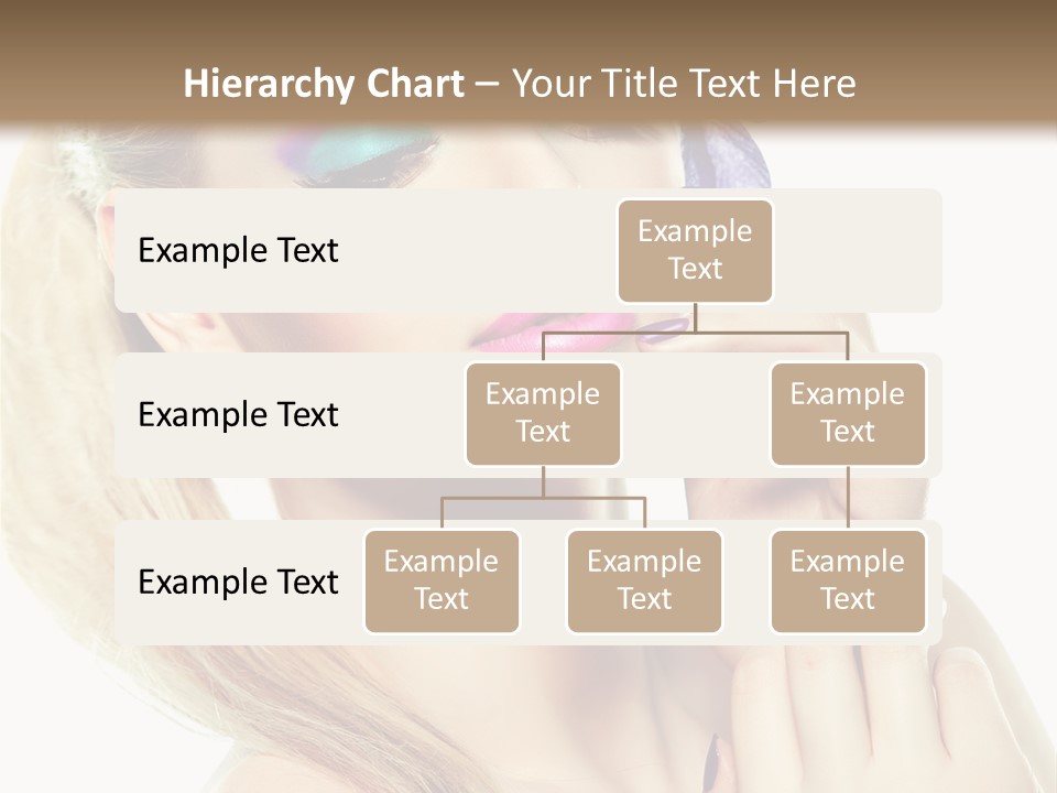 Violet Eyes Caucasian PowerPoint Template