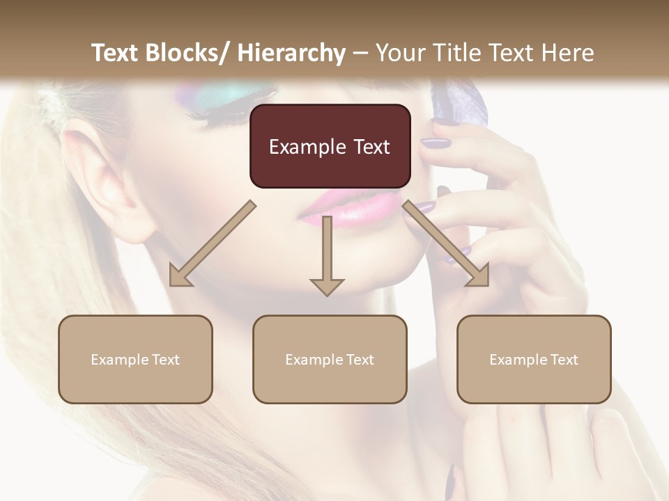Violet Eyes Caucasian PowerPoint Template