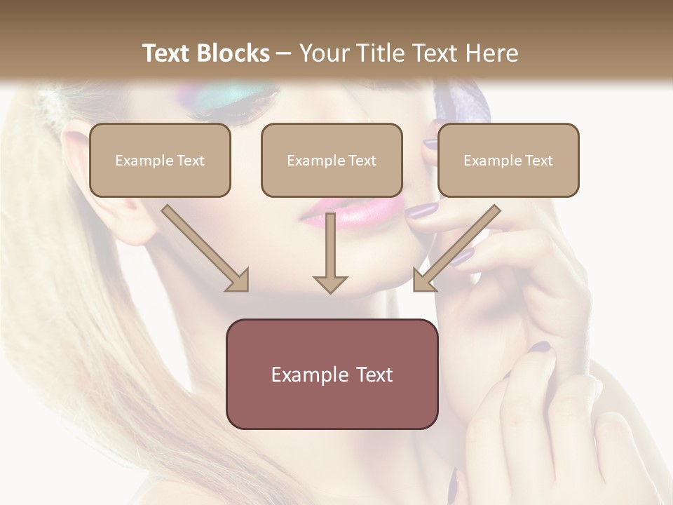 Violet Eyes Caucasian PowerPoint Template