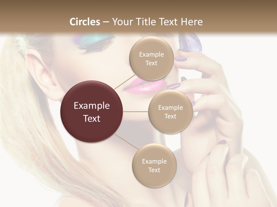 Violet Eyes Caucasian PowerPoint Template