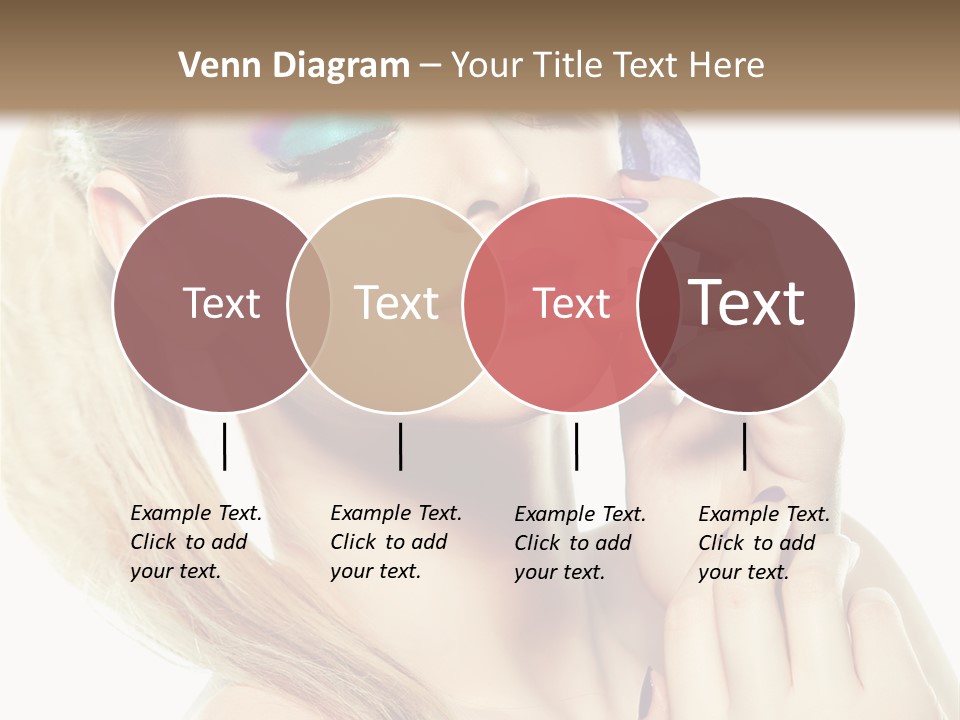Violet Eyes Caucasian PowerPoint Template