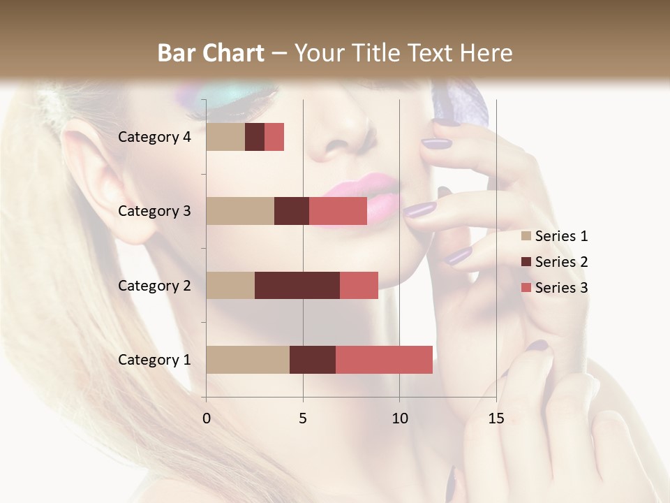 Violet Eyes Caucasian PowerPoint Template
