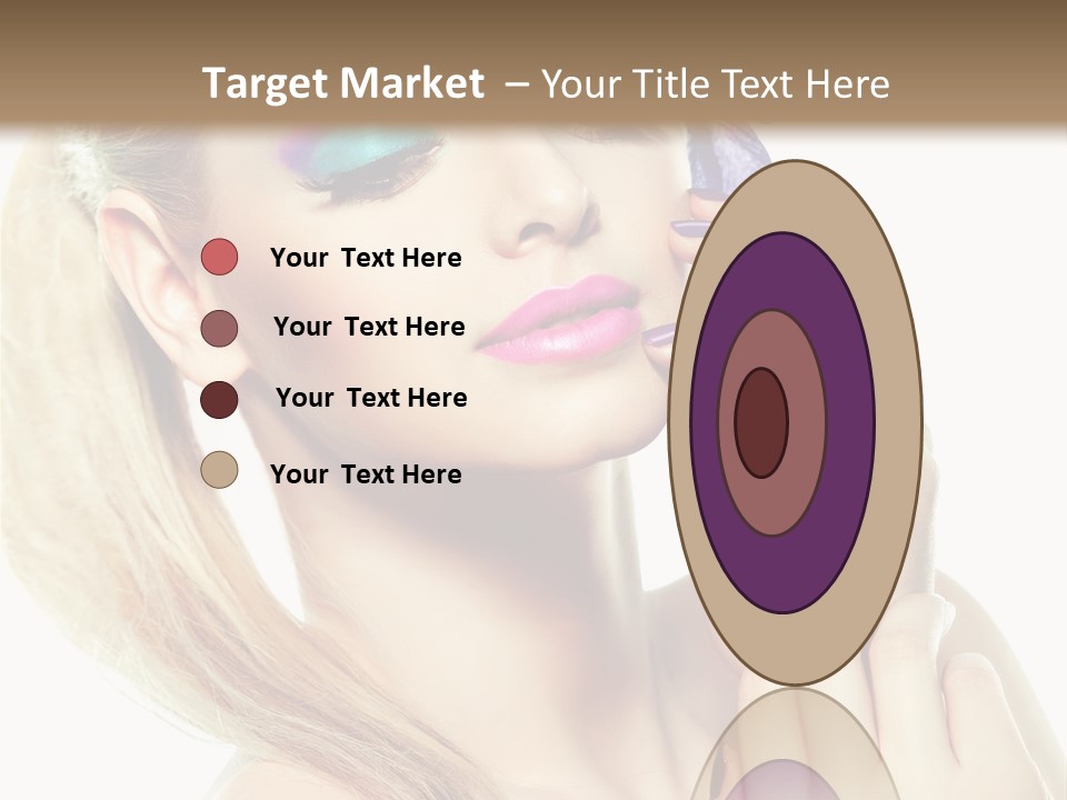 Violet Eyes Caucasian PowerPoint Template