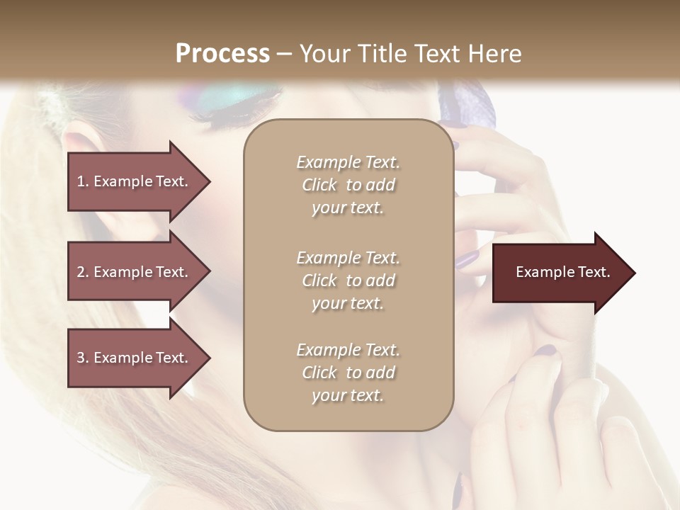 Violet Eyes Caucasian PowerPoint Template