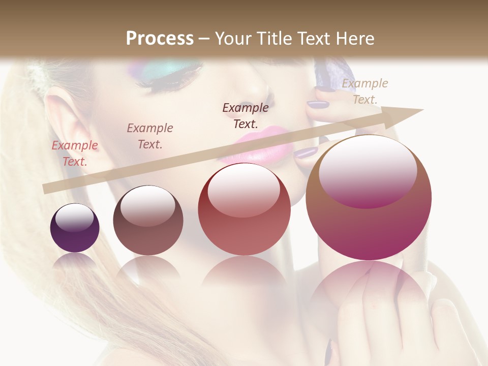 Violet Eyes Caucasian PowerPoint Template