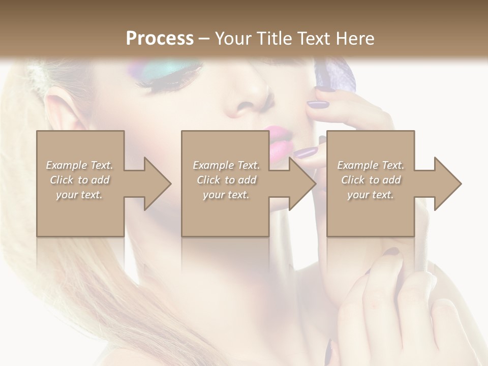 Violet Eyes Caucasian PowerPoint Template