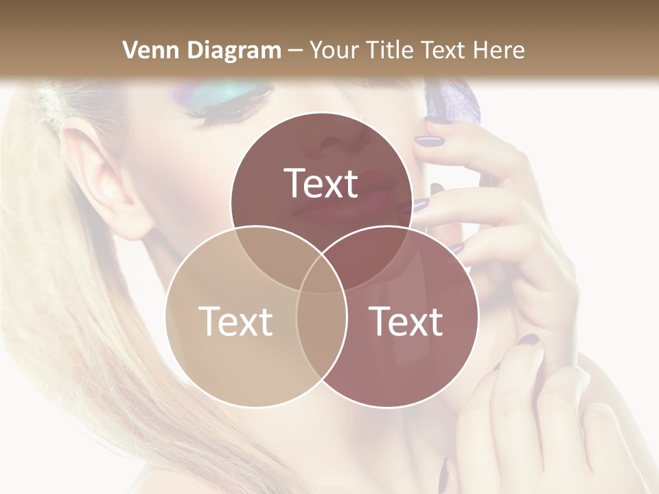 Violet Eyes Caucasian PowerPoint Template