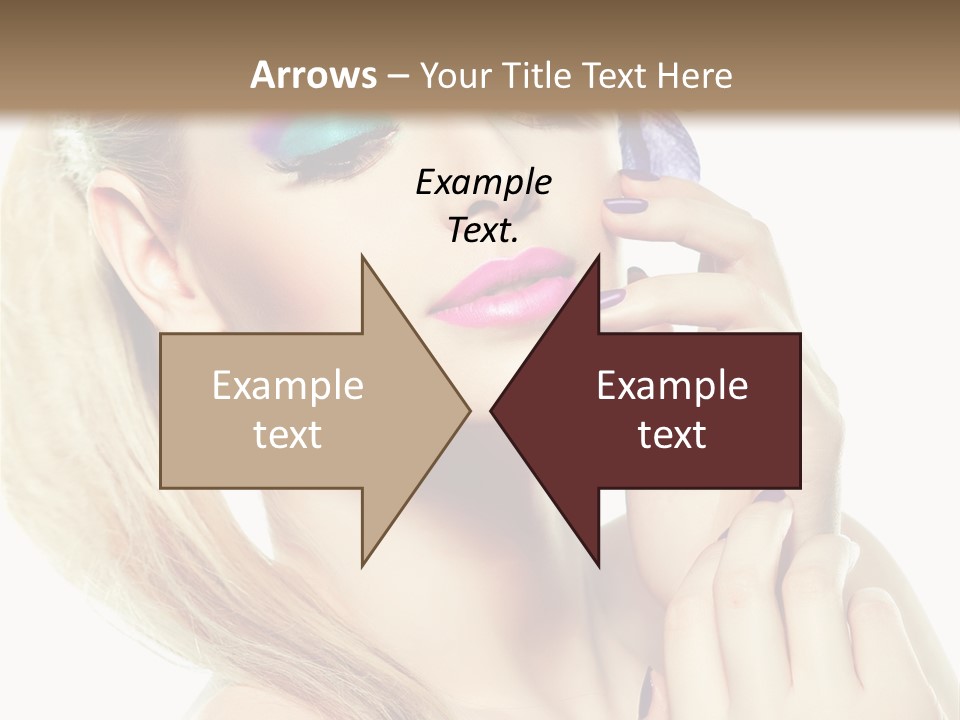 Violet Eyes Caucasian PowerPoint Template