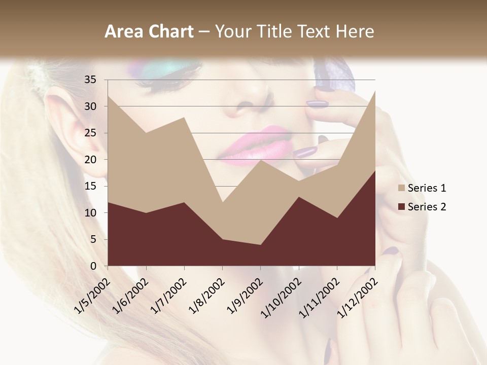 Violet Eyes Caucasian PowerPoint Template