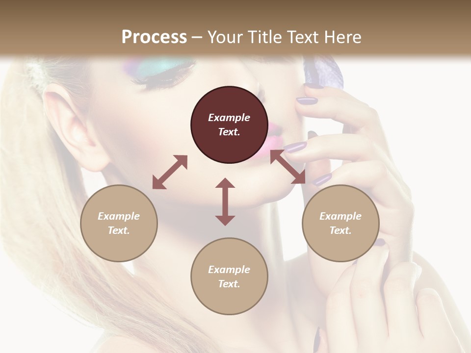 Violet Eyes Caucasian PowerPoint Template