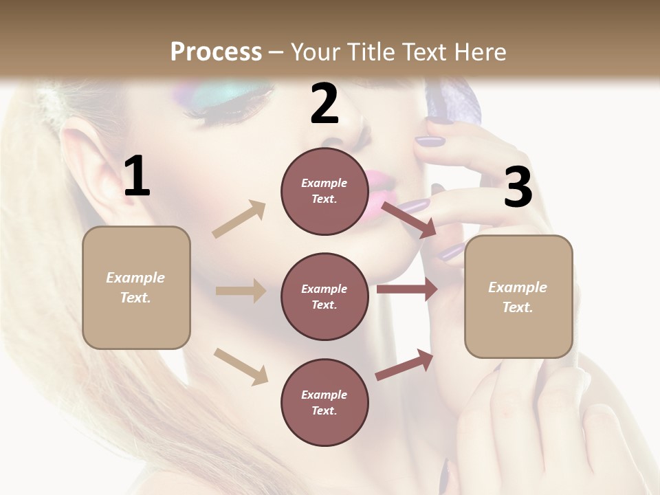 Violet Eyes Caucasian PowerPoint Template
