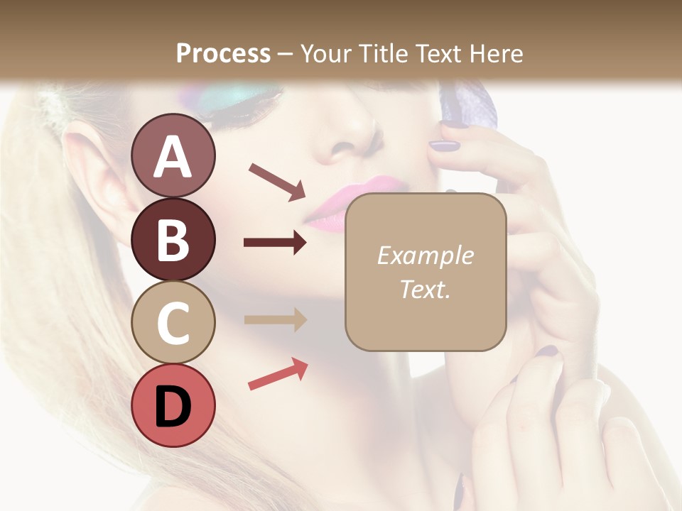 Violet Eyes Caucasian PowerPoint Template