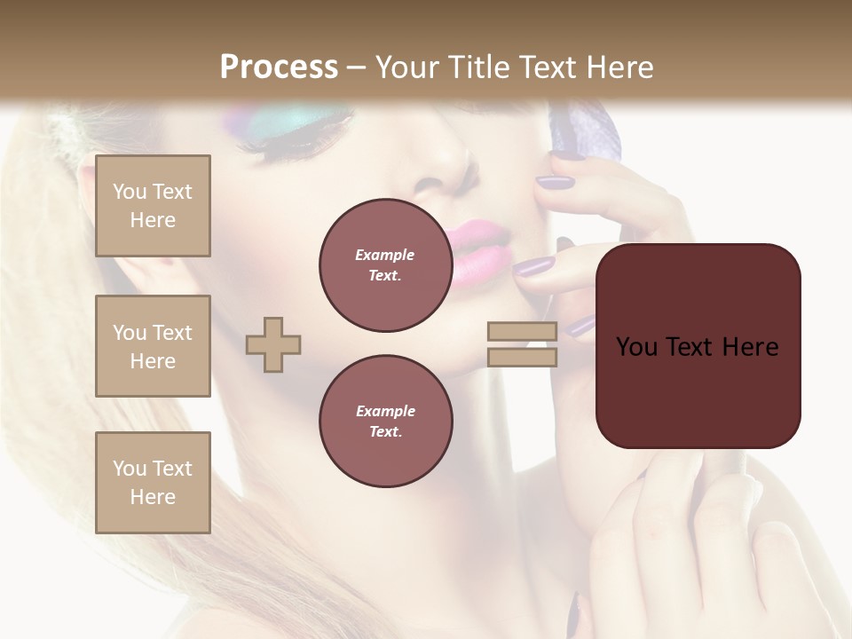 Violet Eyes Caucasian PowerPoint Template