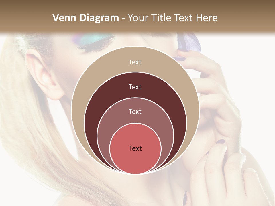 Violet Eyes Caucasian PowerPoint Template