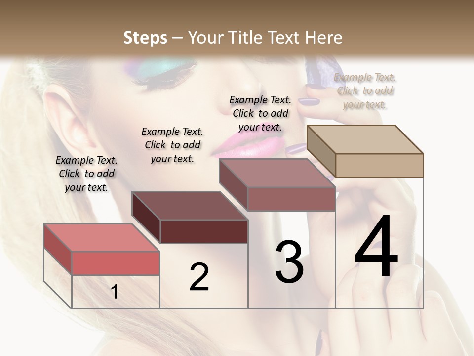 Violet Eyes Caucasian PowerPoint Template