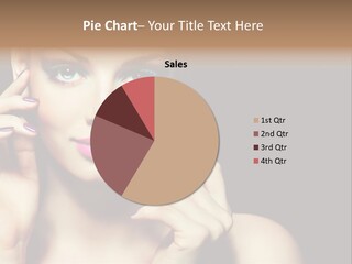 Clean Model Eyes PowerPoint Template