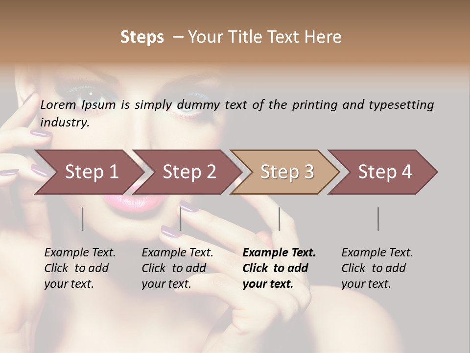 Clean Model Eyes PowerPoint Template
