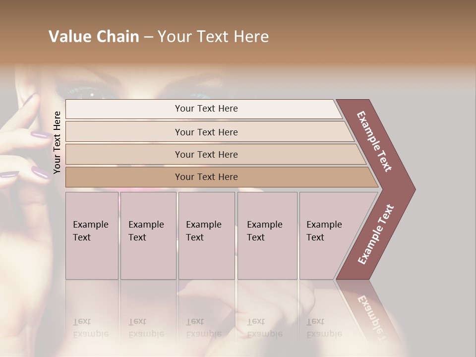 Clean Model Eyes PowerPoint Template