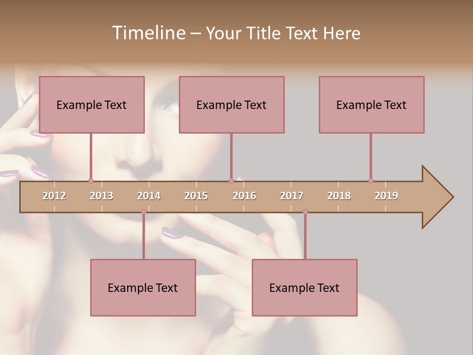 Clean Model Eyes PowerPoint Template