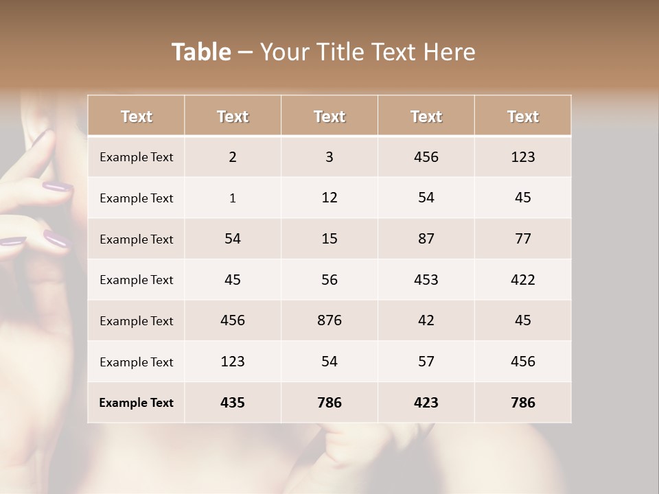 Clean Model Eyes PowerPoint Template